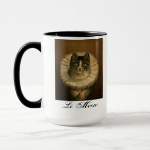 Tasse vintage de "Le Meow" de chat