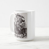 Tasse vintage de Père Noël (Devant gauche)