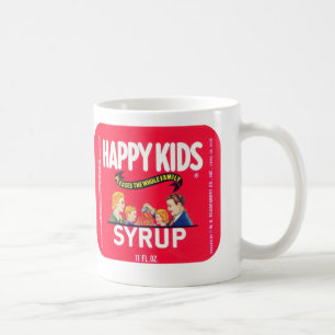 Tasse vintage "de sirop heureux d'enfants"