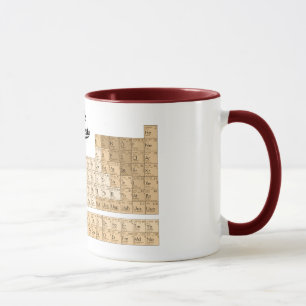 Tasse vintage de Tableau périodique