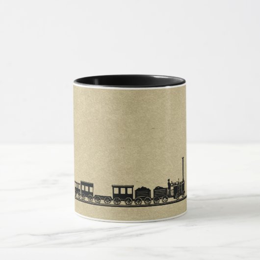 Tasse vintage de train (Centre)