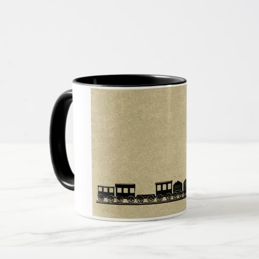 Tasse vintage de train (Devant gauche)