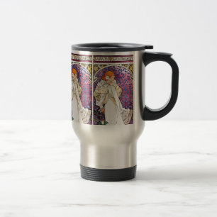 Tasse vintage de voyage de Nouveau d'art - par