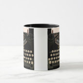 Tasse vintage d'écriture (Centre)