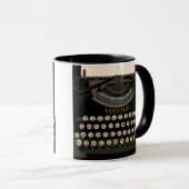 Tasse vintage d'écriture (Devant droit)