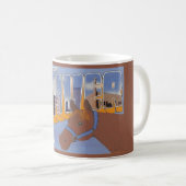 Tasse vintage Denver CO  (Devant droit)