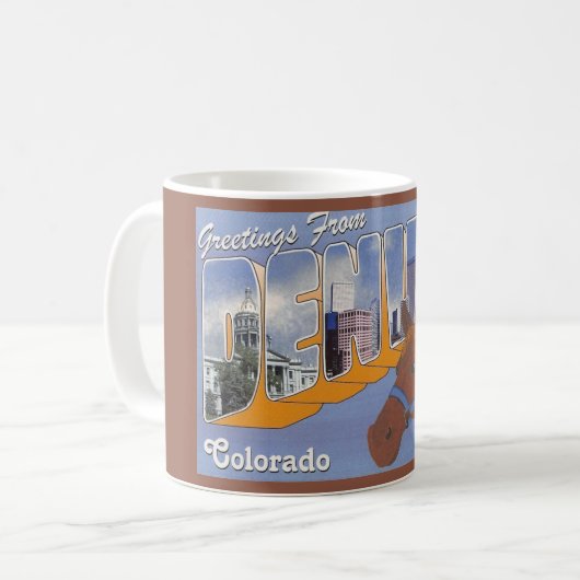 Tasse vintage Denver CO  (Devant gauche)
