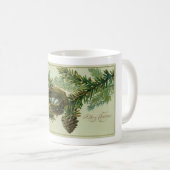 Tasse vintage d'image de Noël (Devant droit)