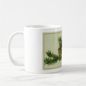 Tasse vintage d'image de Noël (Gauche)