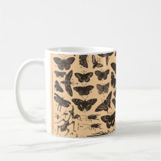 Tasse vintage d'insectes