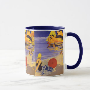 Tasse Vintage Italie Au bord de l'océan