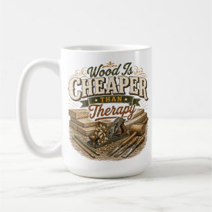 Tasse vintage « Le bois est moins cher que la thér