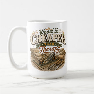 Tasse vintage « Le bois est moins cher que la thér