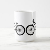 Tasse vintage noire de vélo de montagne (Centre)