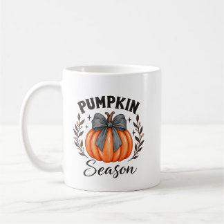 Tasse vintage saison citrouille, Tasse d'automne,