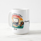 Tasse vinyle rétro vintage (Devant gauche)