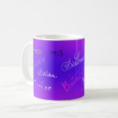 Tasse violette Bitachon (Devant gauche)