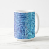 Tasse violette cassée par câble d'ADN de Knit de (Devant droit)
