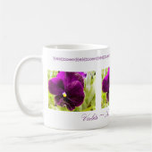 Tasse violette de fleur (Gauche)