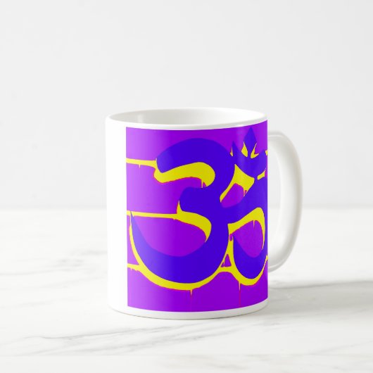 tasse violette Om (Devant droit)