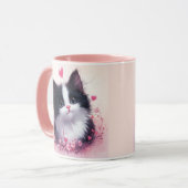 Tasse Visage de Chat Mignon - Cadeau pour les Amat (Devant gauche)