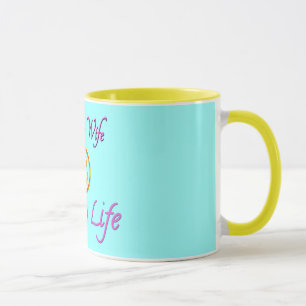 Tasse Visage Femme Heureuse Vie Heureuse
