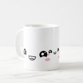 Tasse Visages d'Anime Kawaii – Personnage Mignon & (Devant gauche)