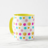 Tasse Visages Heureux Multicolores Mignons (Devant gauche)