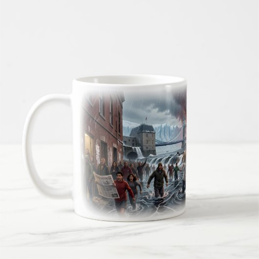 Tasse Vision de la scène de tempête apocalyptique  (Gauche)