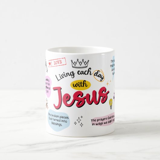 Tasse Vivre Chaque Jour avec Jésus (Centre)