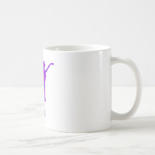 Tasse Vœux du Nouvel An Danseuse de Ballet Violet