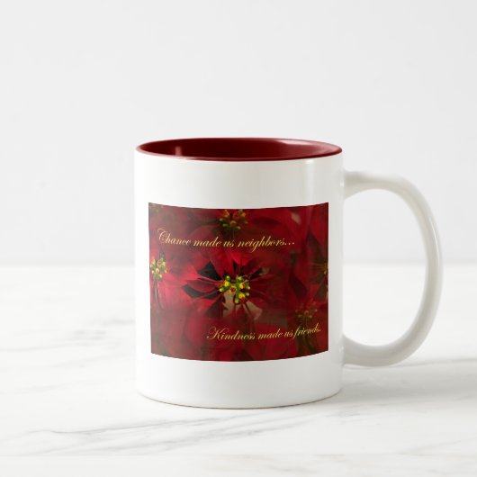 Tasse voisine de cadeau de Noël de belle (Droit)