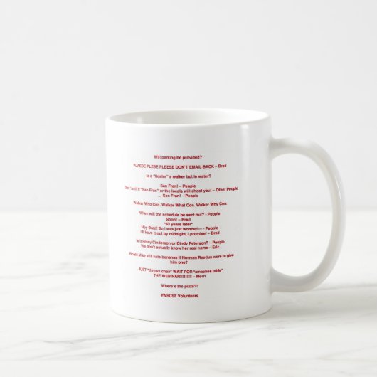Tasse volontaire de l'escroquerie SF de rôdeur de (Droite)