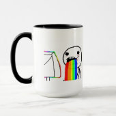 Tasse vomissante d'arcs-en-ciel (Gauche)