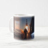 Tasse Voyage Spatial Homme Fusée Rêve (Devant gauche)