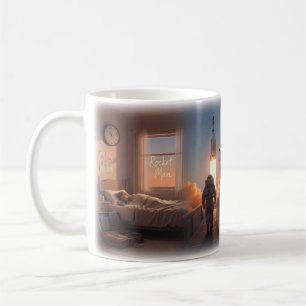 Tasse Voyage Spatial Homme Fusée Rêve