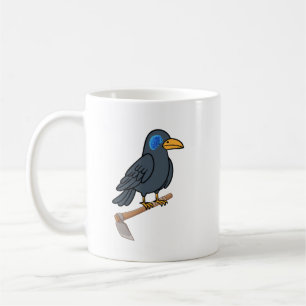 Tasse Whimsical Crow Brain Eye   Oiseau Esthétique