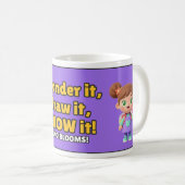 Tasse Wonder It Draw It Know It - Thé Violet (Devant droit)