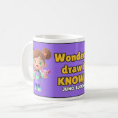 Tasse Wonder It Draw It Know It - Thé Violet (Devant gauche)
