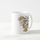 Tasse 'Y' Lettre Baroque pour une Princesse du Caf (Devant droit)