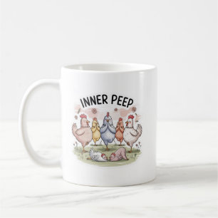 Tasse « Yoga au poulet » drôle d'animal de ferme