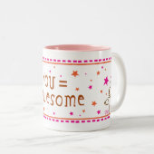 tasse you=awesome (Devant droit)