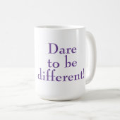 Tasse Zèbre Violet Osez la Différence (Devant droit)