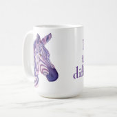 Tasse Zèbre Violet Osez la Différence (Devant gauche)