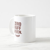 Tasse Zéro Foutaise – Tasse de café drôle et sarca (Devant gauche)