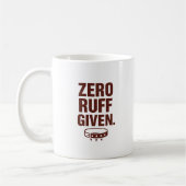 Tasse Zéro Foutaise – Tasse de café drôle et sarca (Gauche)