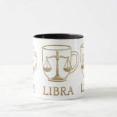 Tasse Zodiaque doré de la Balance (Centre)