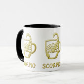 Tasse Zodiaque Doré Scorpion (Devant gauche)