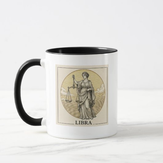 Tasse Zodiaque Gravée Classique - Balance (Gauche)