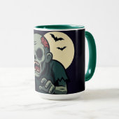 Tasse Zombie Mignonne et Effrayante Halloween - Dr (Devant droit)